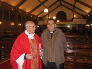 Father Facundo with Cardinal Bergoglio